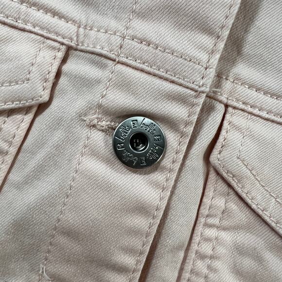 Belle by Kim Gravel Classic Jean Jacket Pale Dogwood Size Small - Picture 8 of 10